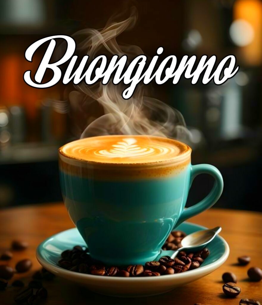 Augurare Buongiorno Con Caffè