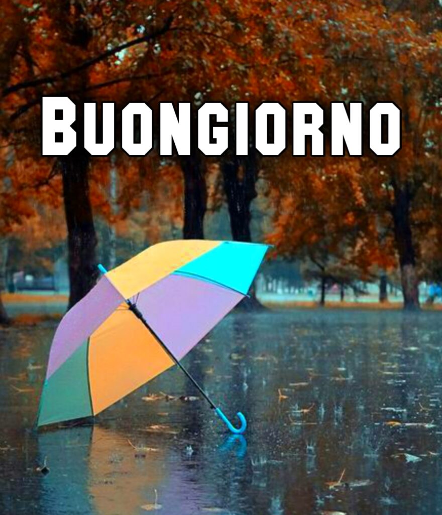 Buongiorno Autunnale Piovoso Gif