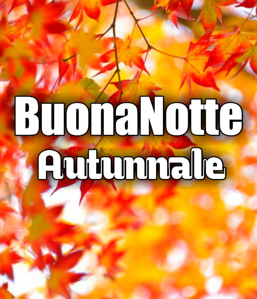 Buonanotte Autunnale Divertente