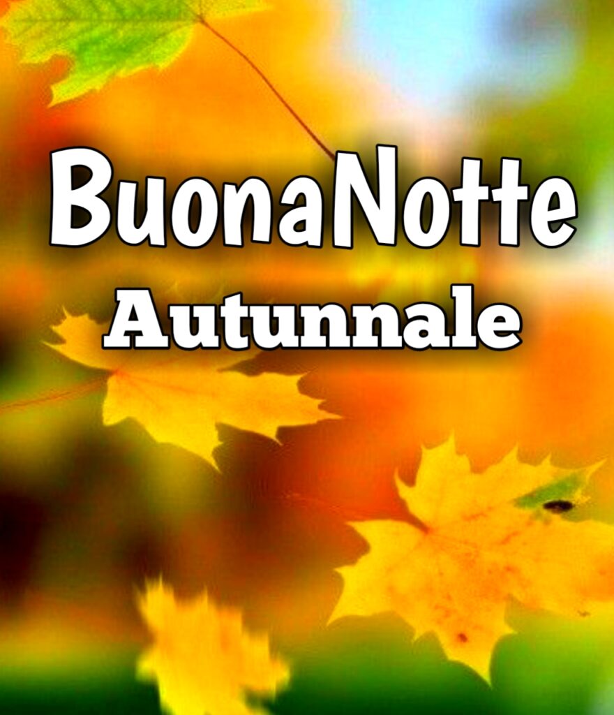 Buonanotte Autunnale Frasi