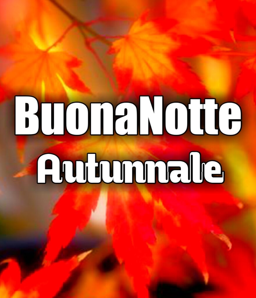 Buonanotte Autunnale Whatsapp