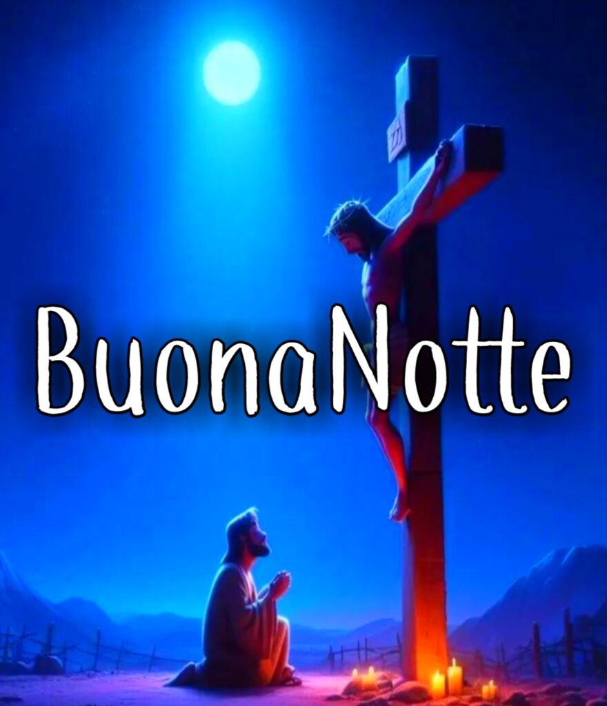 Buonanotte Con La Benedizione Di Gesù