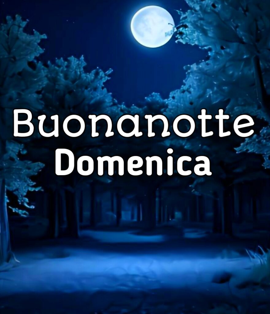 Buonanotte Domenica Finita Domani è Lunedì