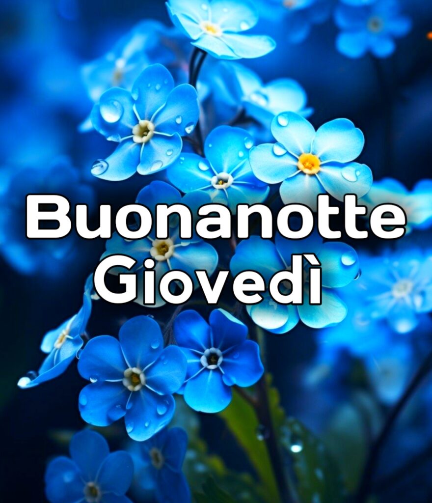 Buonanotte Giovedì Finito