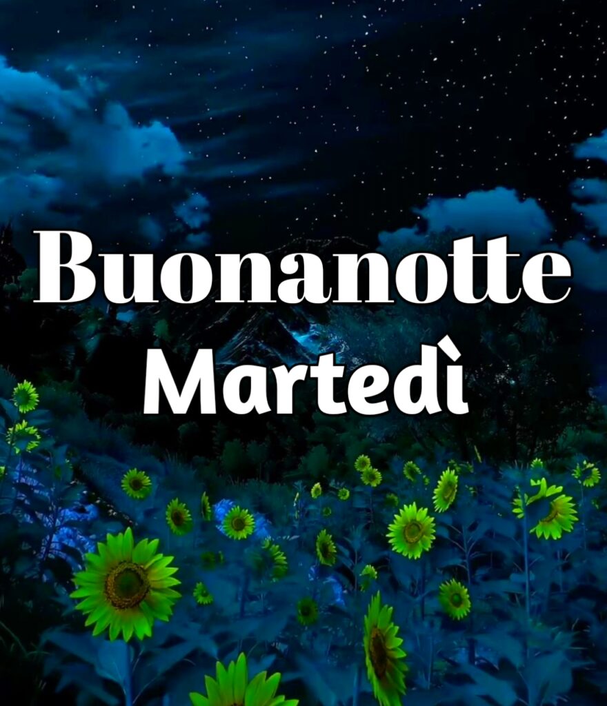 Buonanotte Martedì Finito