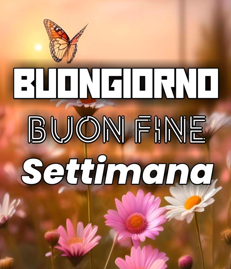 Buongiorno Felice Sabato E Buon Fine Settimana