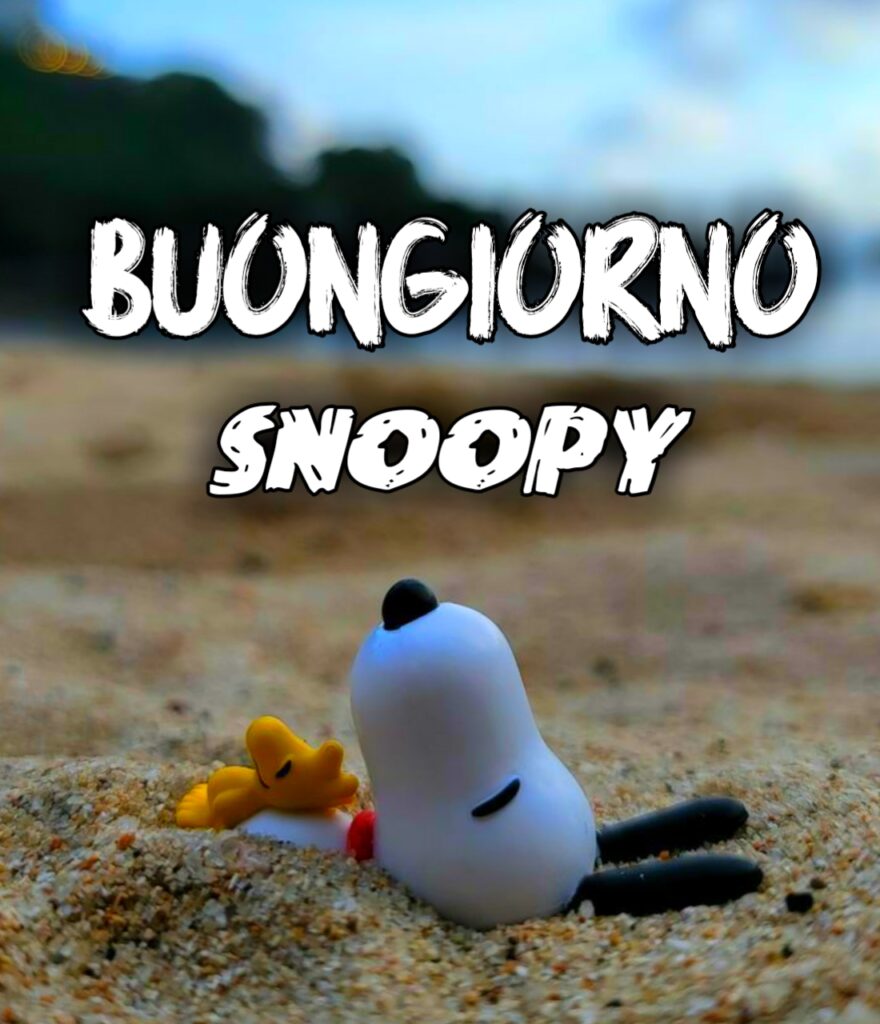 Buongiorno Lunedì Snoopy