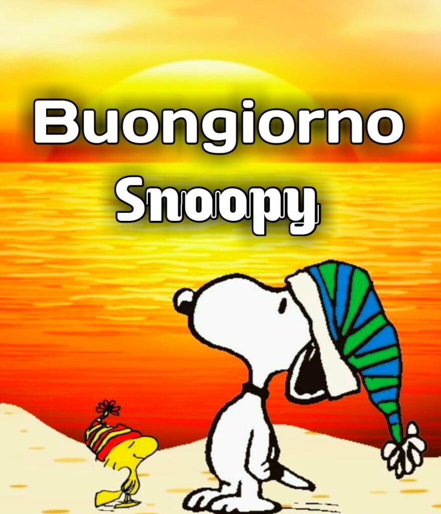 Buongiorno Snoopy Divertenti