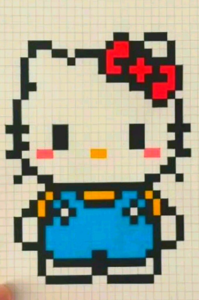 Dibujos Pixelados De Hello Kitty