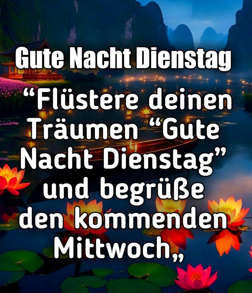 Gute Nacht Dienstag Gif