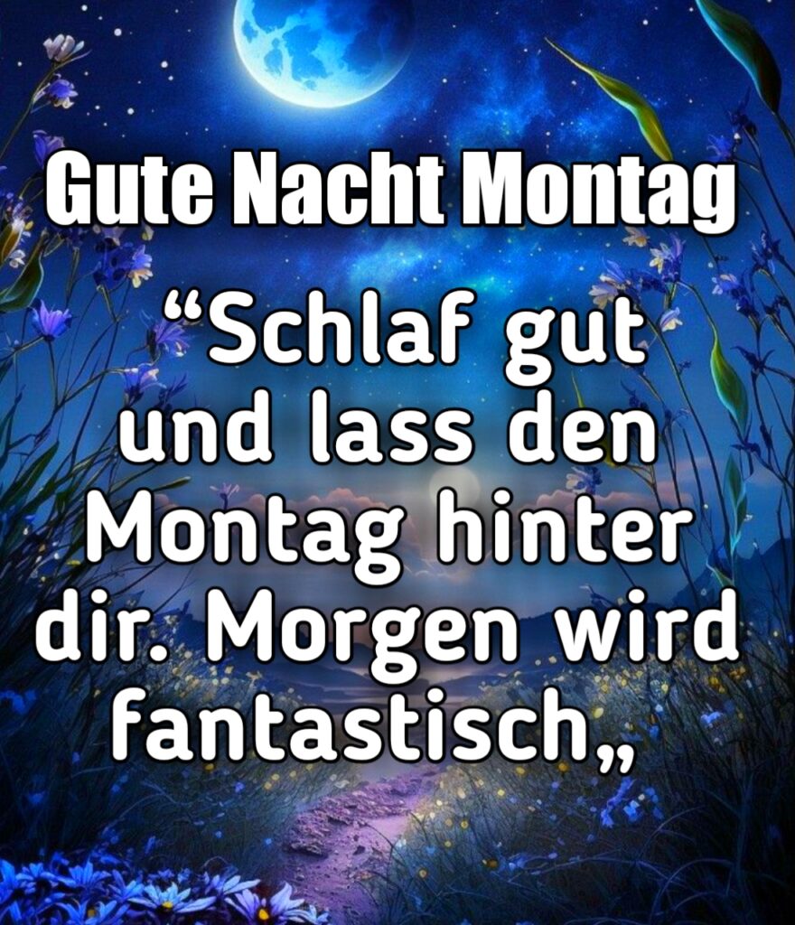 Guten Nacht Montag