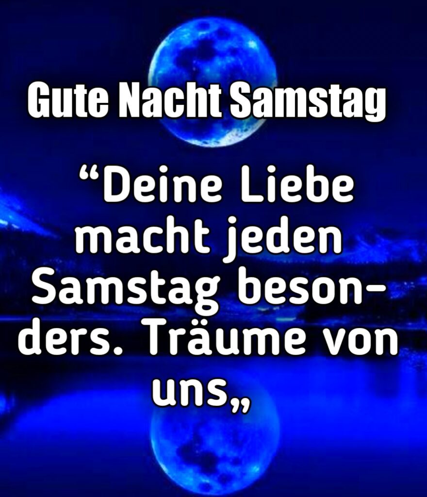 Samstag Gute Nacht